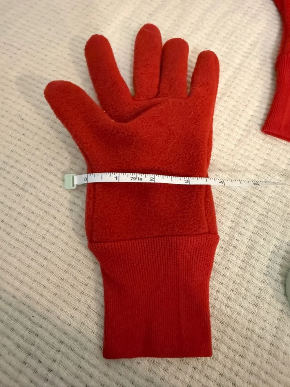 Patagonia Kids Red Fleece Mittens with Stretch Cuff